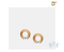 Omega Stud Earrings Pol and Bru Gold Vermeil foto 1