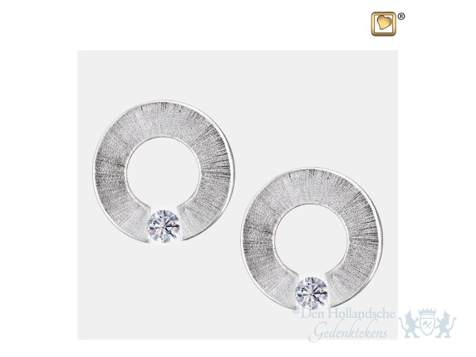 Omega Stud Earrings Pol and Bru Silver foto 1