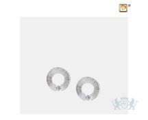 Omega Stud Earrings Pol and Bru Silver foto 1