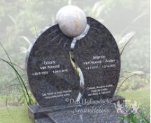 Onderhoudsvrij familiegrafmonument met labarum foto 2