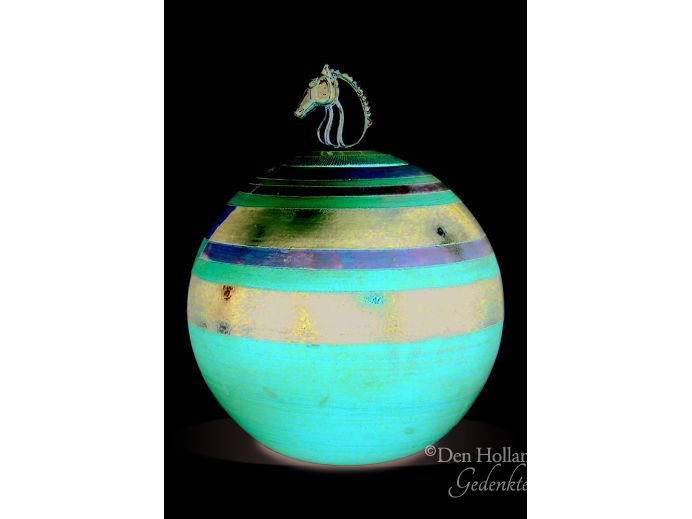 Paard urn | Brick-red | 23cm - 3,5L foto 1