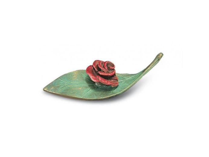 Roos op blad foto 1