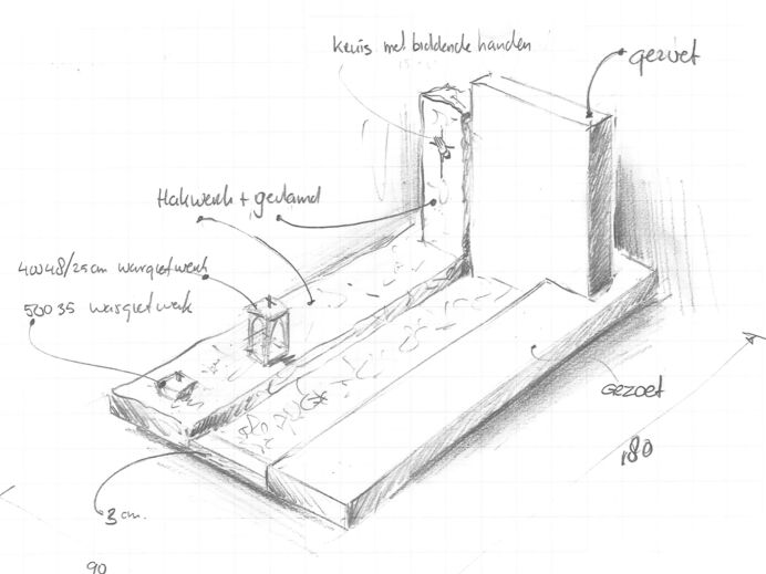 Schets exclusief grafmonument foto 1