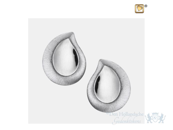 TearDrop Stud Earrings Pol and Bru Silver foto 1