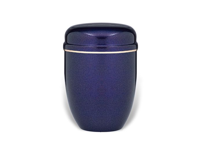 Aluminium urn donkerblauw foto 1