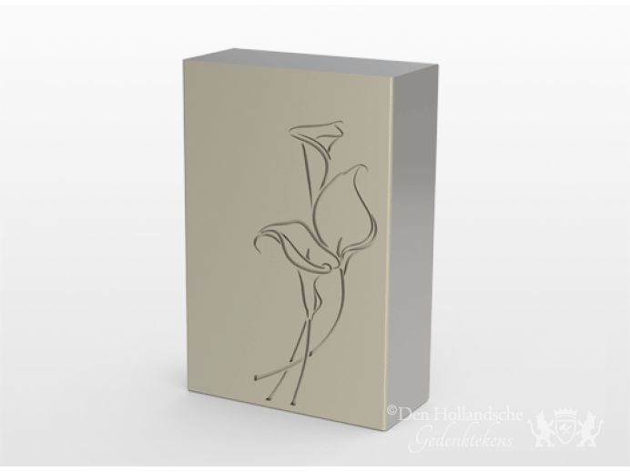 Cortenstaal urn DECOR - Lelie foto 1