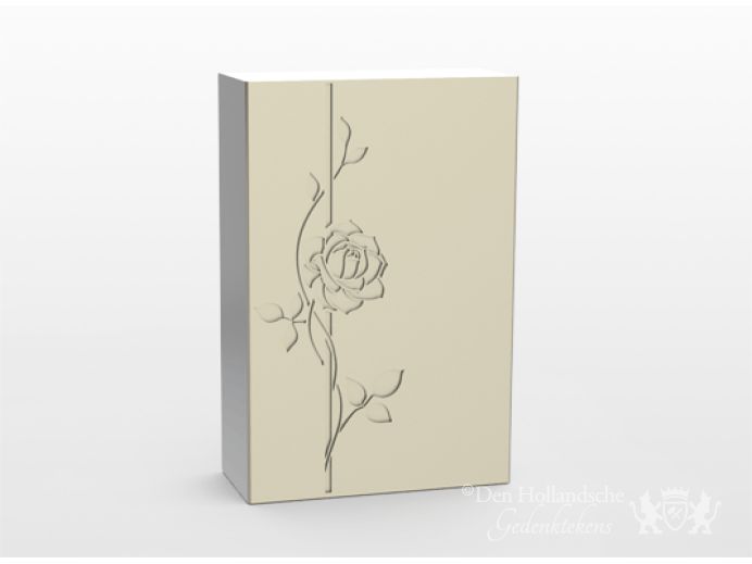 Cortenstaal urn DECOR - Roos foto 1