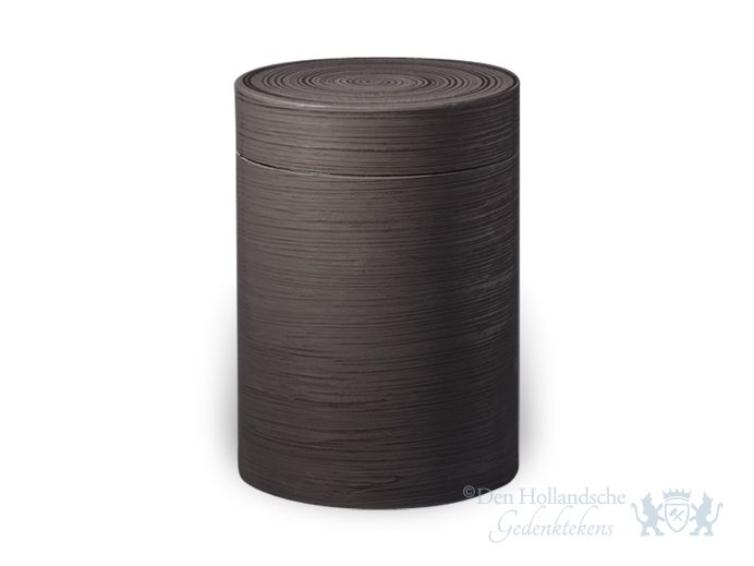 Donkerbruine ecologische urn | 5L foto 1