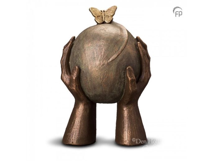 Geert Kunen UGK 033 B Keramische urn brons Metamorfose foto 1