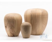 Houten urn klassiek - Naturel 0,4L foto 1
