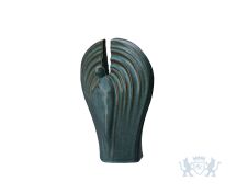 Keramische urn "Guardian Olive Green" foto 1