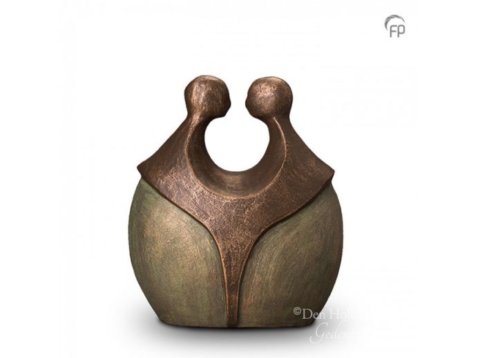 Keramische urn met mensen foto 1