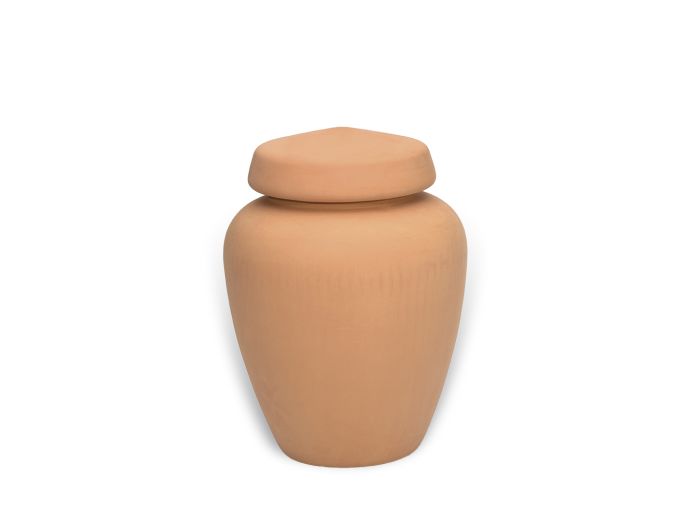 Keramische urn terracotta foto 1