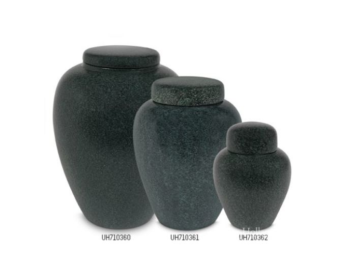Klassieke keramische urn groen foto 1
