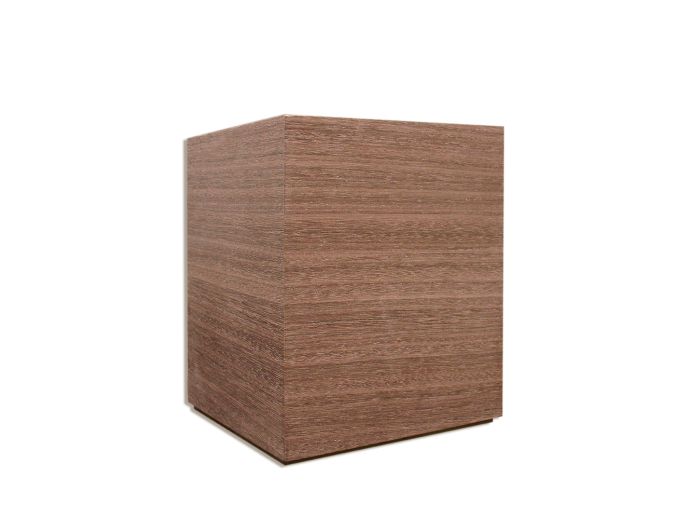 Lichte houten urn vierkant foto 1