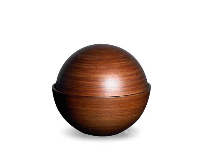 Ronde kastanje bruine urn | 3L foto 1