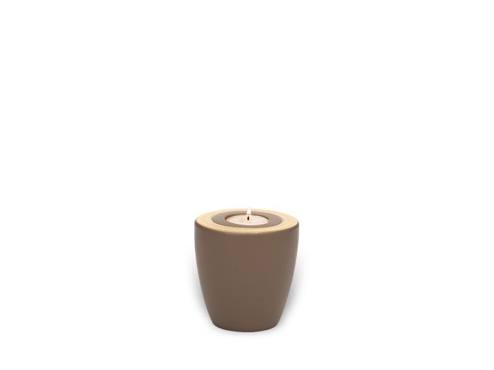 UE-LUNA-S-05 | Luna - h 11cm dia 11cm - Teak Gold foto 1