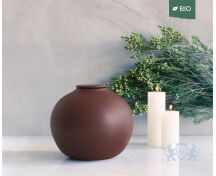 VEDA – handgemaakte eco urne in terracotta engobe foto 1
