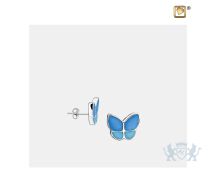 Wings of Hope Stud Earrings Pearl Blue and Pol Silver foto 1