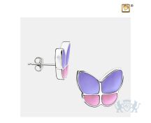 Wings of Hope Stud Earrings Pearl Lavender and Pol Silver foto 1