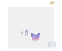 Wings of Hope Stud Earrings Pearl Lavender and Pol Silver foto 1