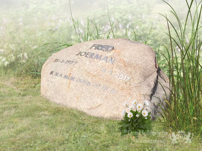 Zwerfkeien grafmonument foto 1